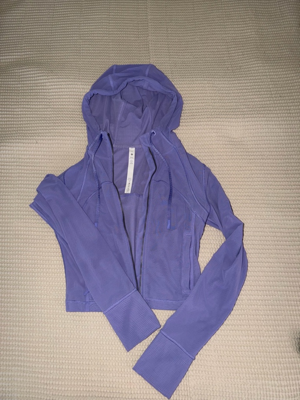lululemon athletica Lavender Nulu mesh  Zip-Up Hooded Jacket